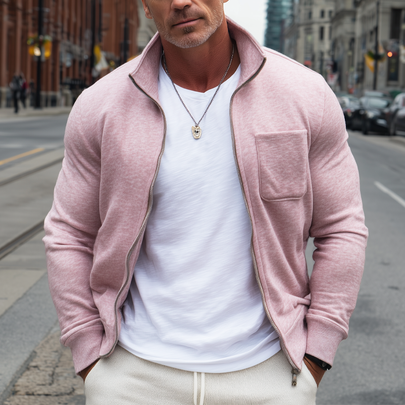 Canuck™| Casual Stand Collar Knitted Zipper Cardigan