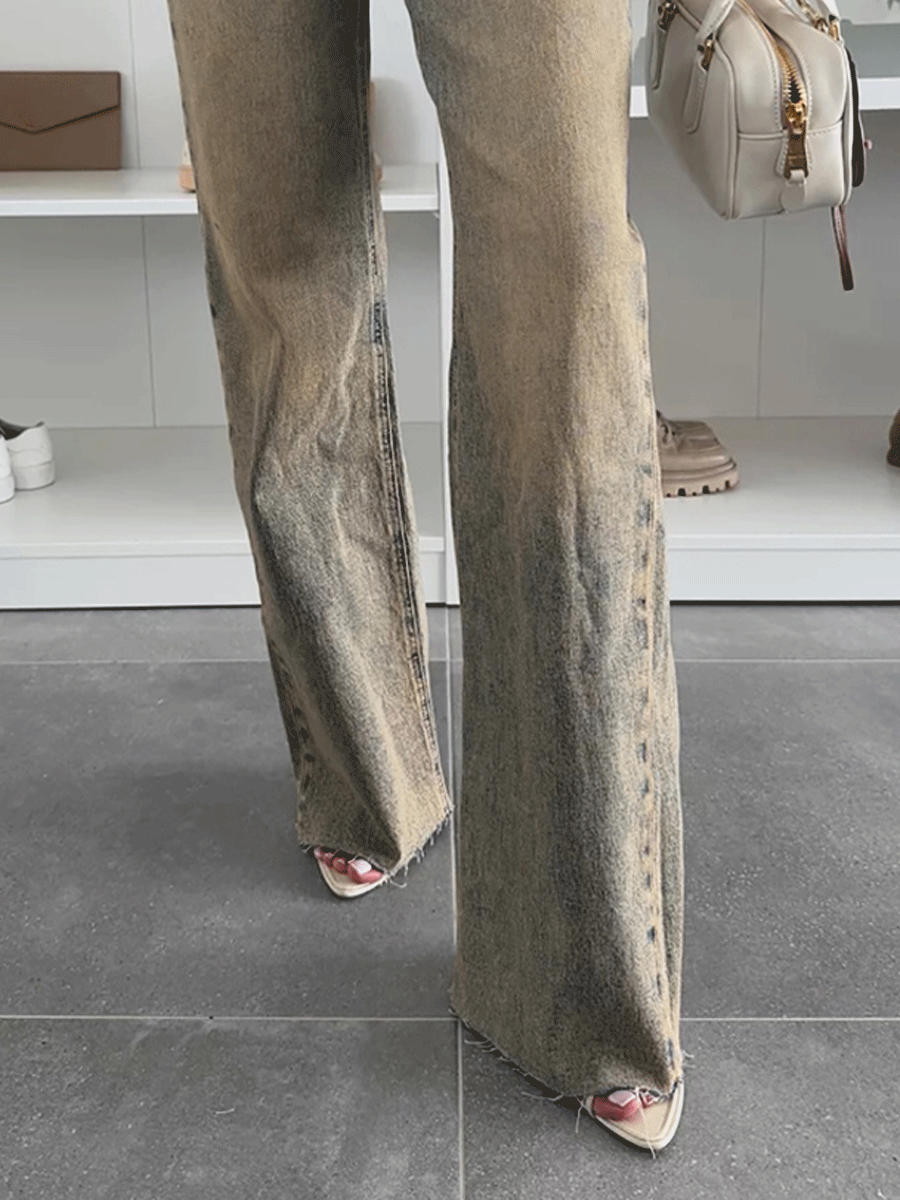 Canuck™| Casual Washed Slim Stretch Straight Wide-Leg Jeans