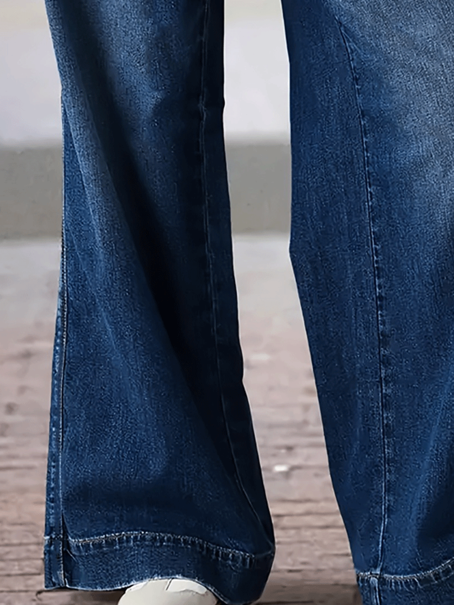 Canuck™| Stretch Straight Wide-Leg Jeans