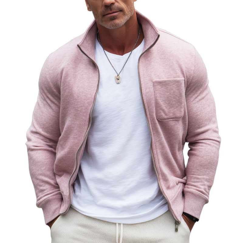 Canuck™| Casual Stand Collar Knitted Zipper Cardigan