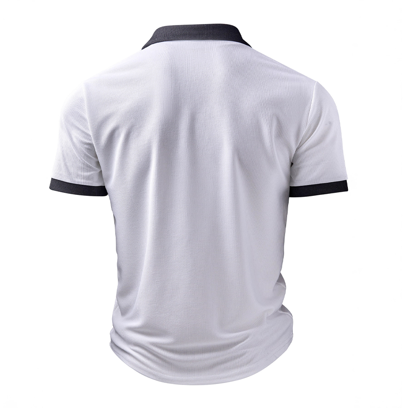 Canuck™| Colorblock Waffle Short Sleeve Polo Shirt
