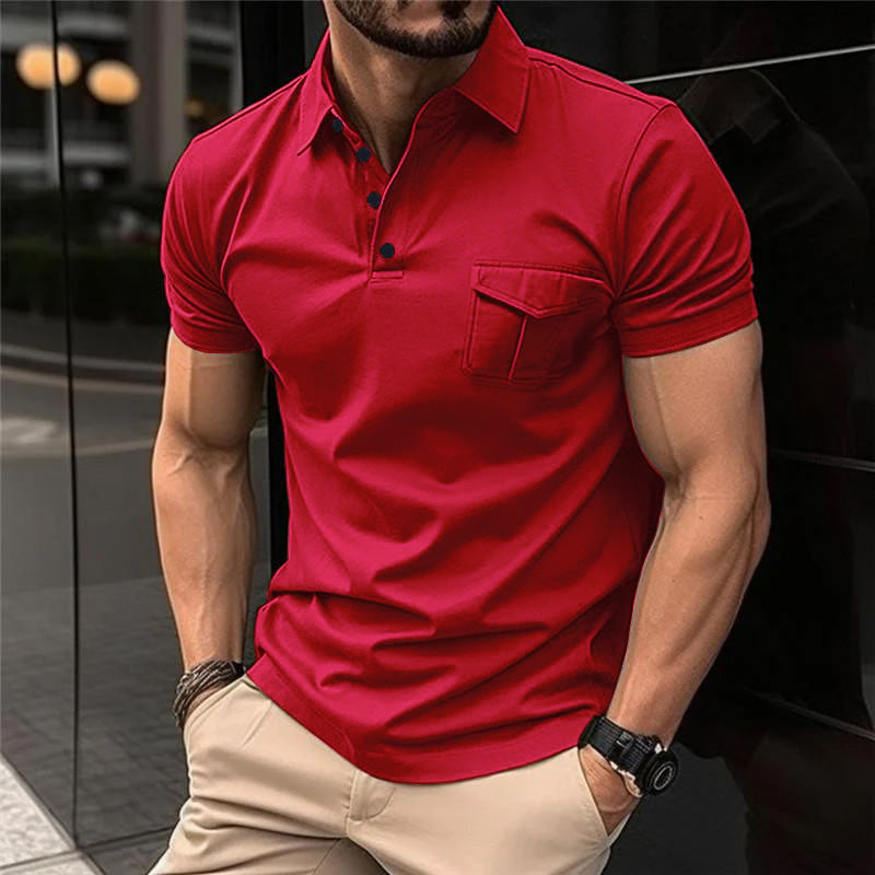 Canuck™| Casual Slim Lapel Short Sleeve Polo Shirt