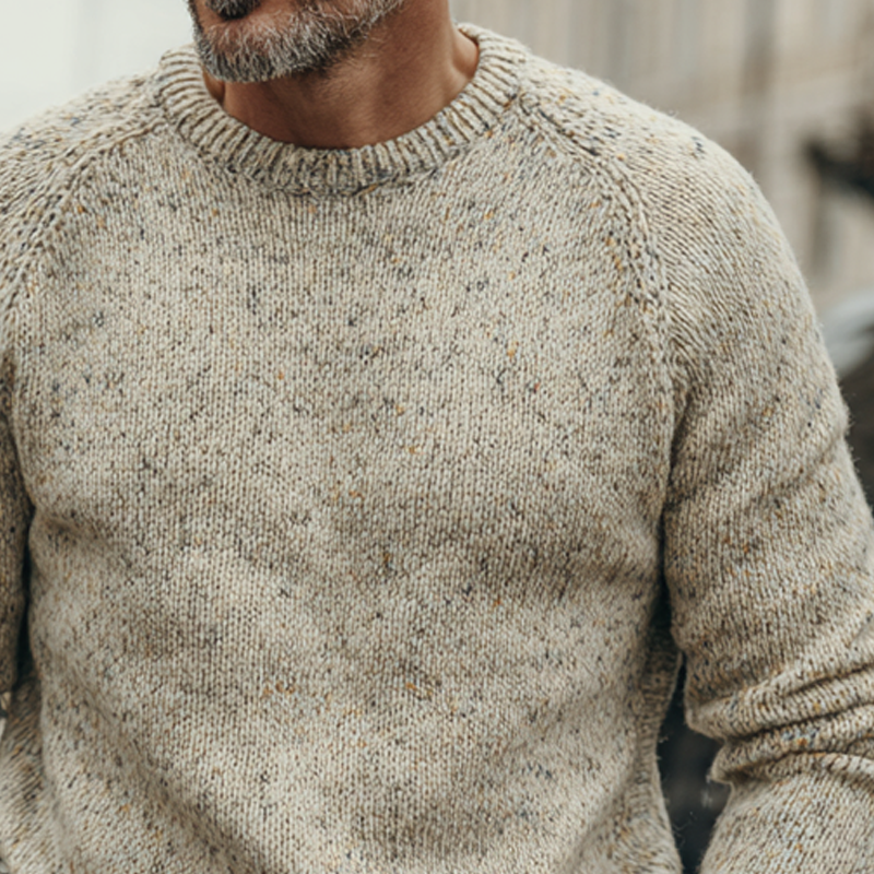 Canuck™| Casual Round Neck Long Sleeve Knitted Pullover Sweater