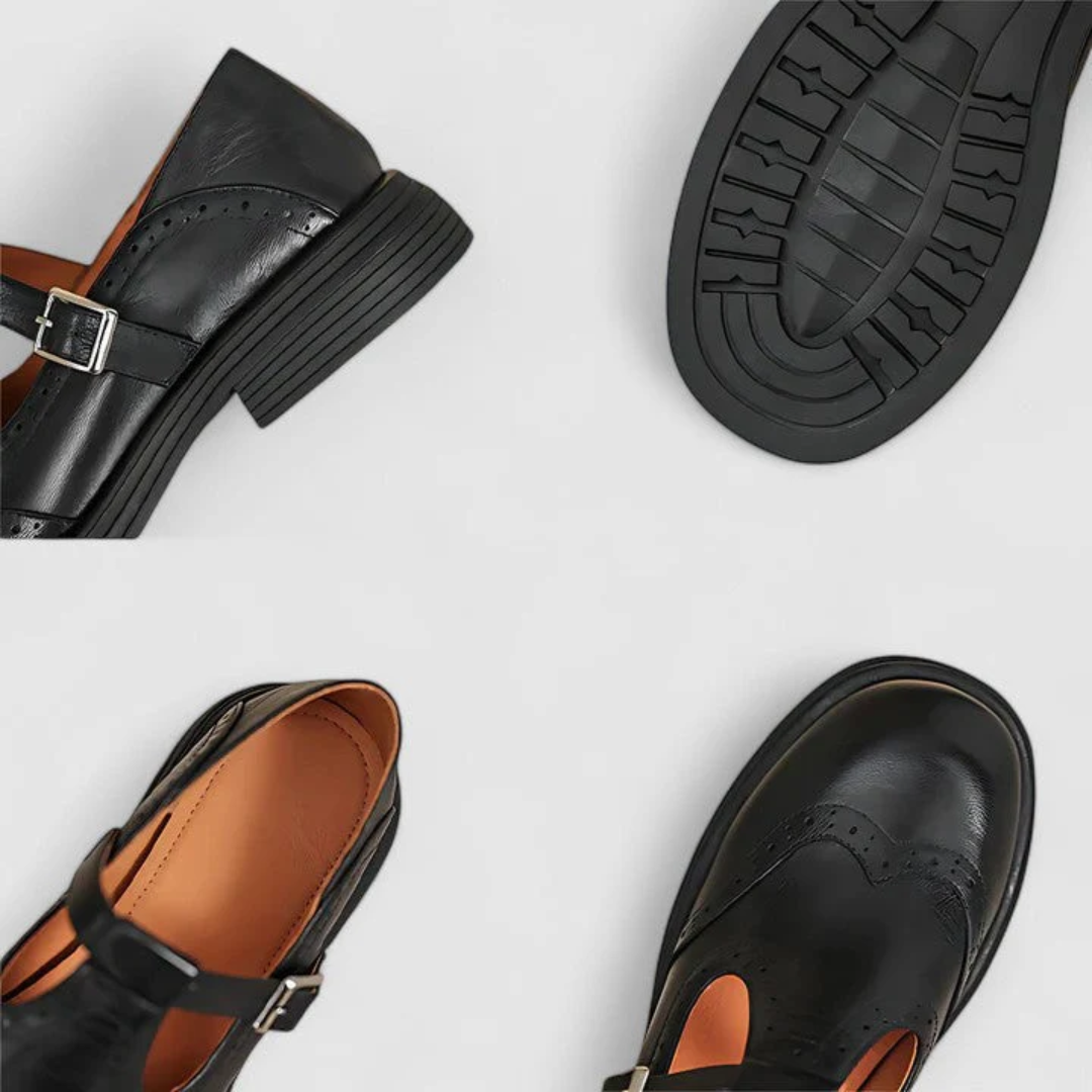 Canuck™| Risla Leather Mary Janes