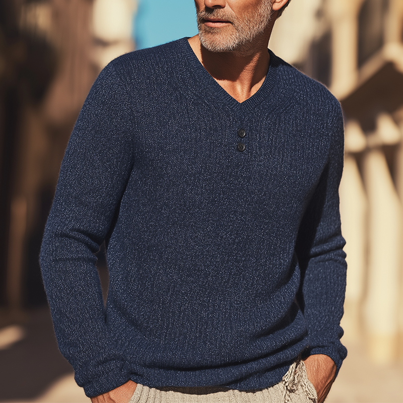 Canuck™| Fashion Mixed Color Knitted Long Sleeve Sweater