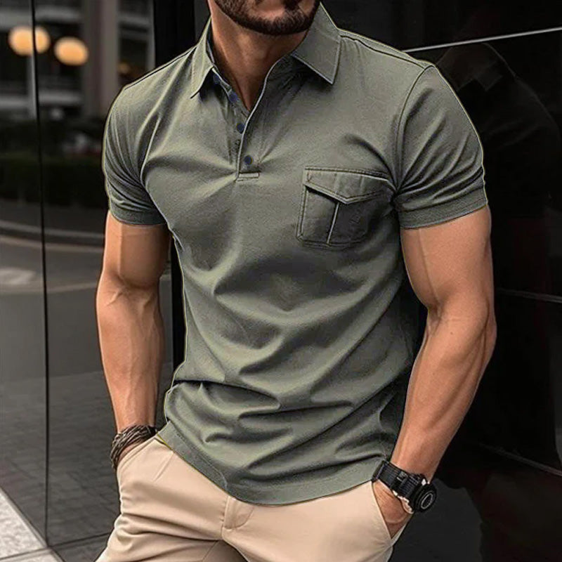 Canuck™| Casual Slim Lapel Short Sleeve Polo Shirt