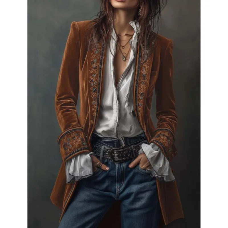 Canuck™| Velvet Royal Emblem Coat