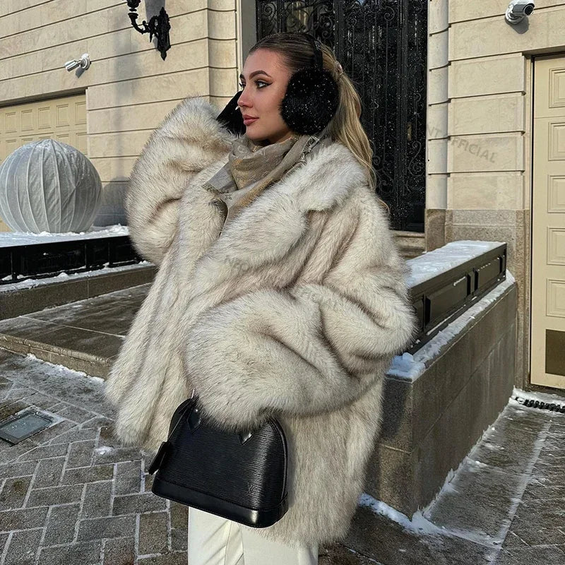 Canuck™| Luxe Faux Fur Oversized Coat