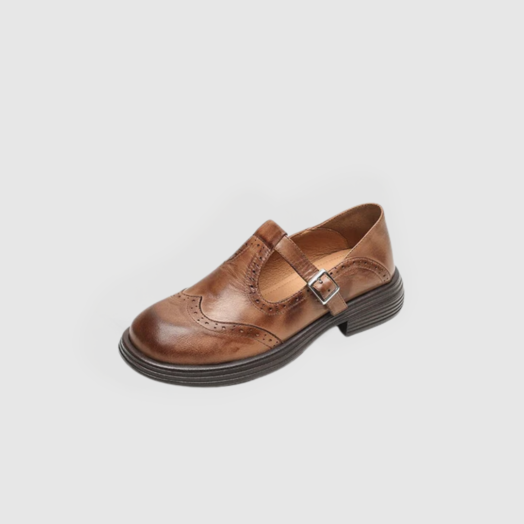 Canuck™| Risla Leather Mary Janes