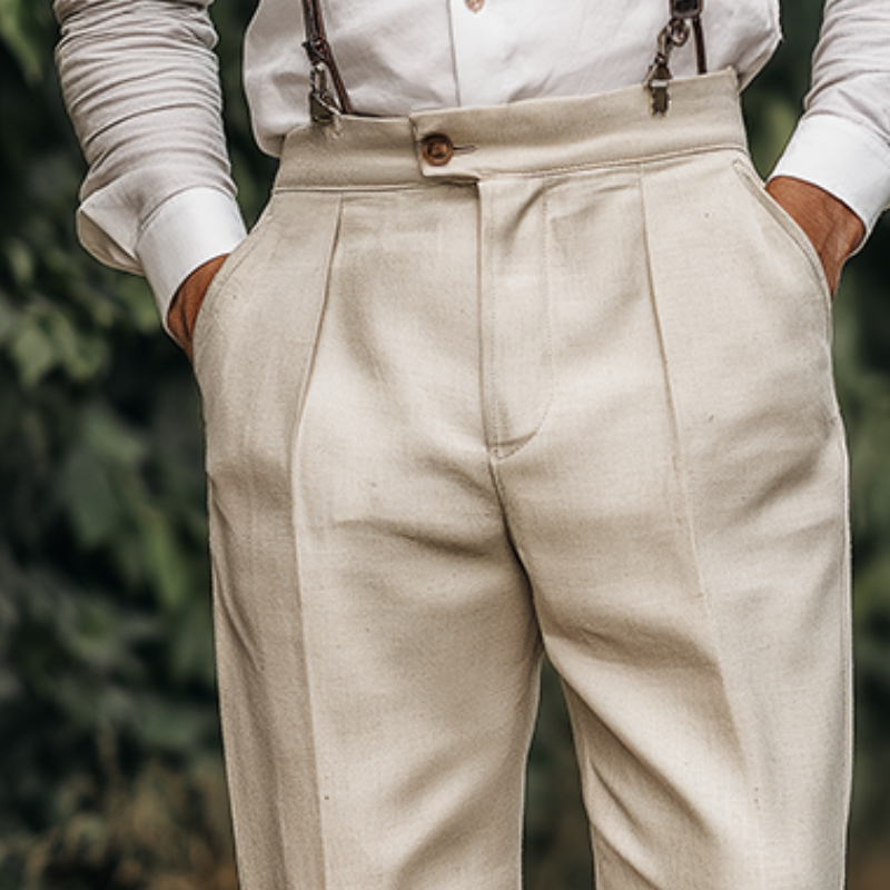 Canuck™| Casual Cotton And Linen Blazer Pants