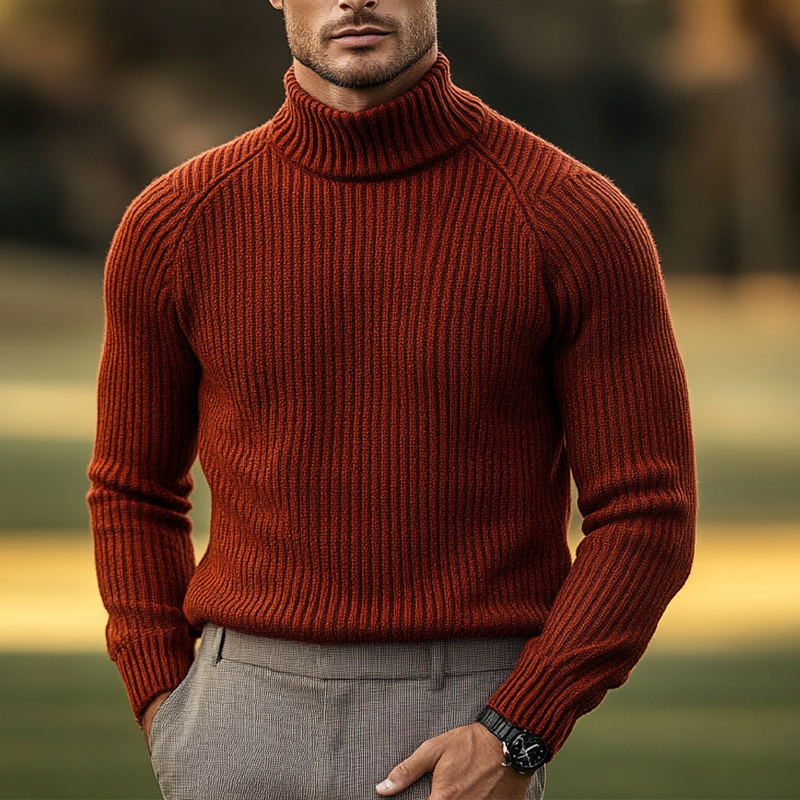 Canuck™| Solid Color Turtleneck Casual Sweater
