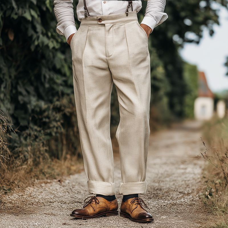 Canuck™| Casual Cotton And Linen Blazer Pants