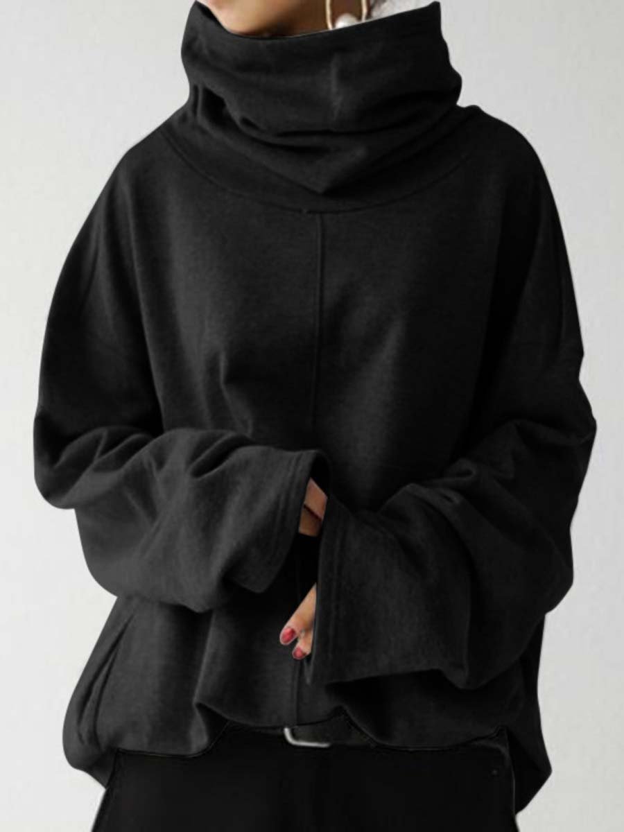 Canuck™| Oversize Casual Long-sleeved Turtleneck Sweatshirt