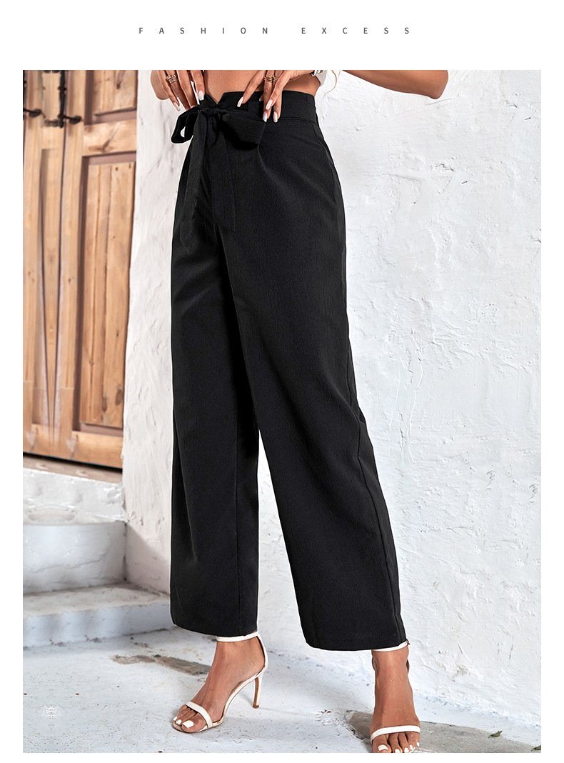 Canuck™| Belted Commuting High-waisted Wide-leg Pants for The Workplace 53110366