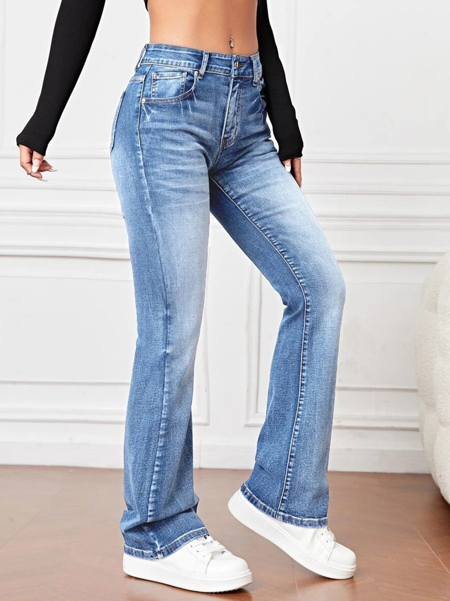 Canuck™| Fashionable and Versatile High Waist Bootcut Jeans