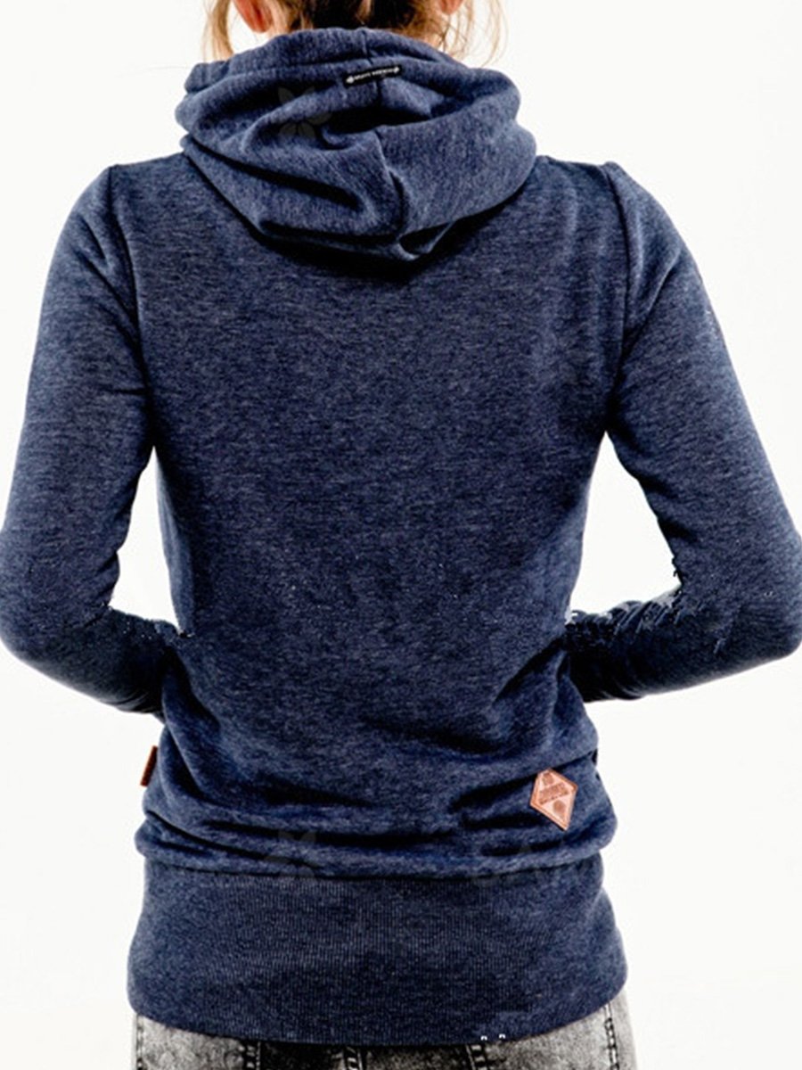 Canuck™| Fashion Hooded Long Sleeve Pocket Embroidery Hooded Fleece Sweatshirt
