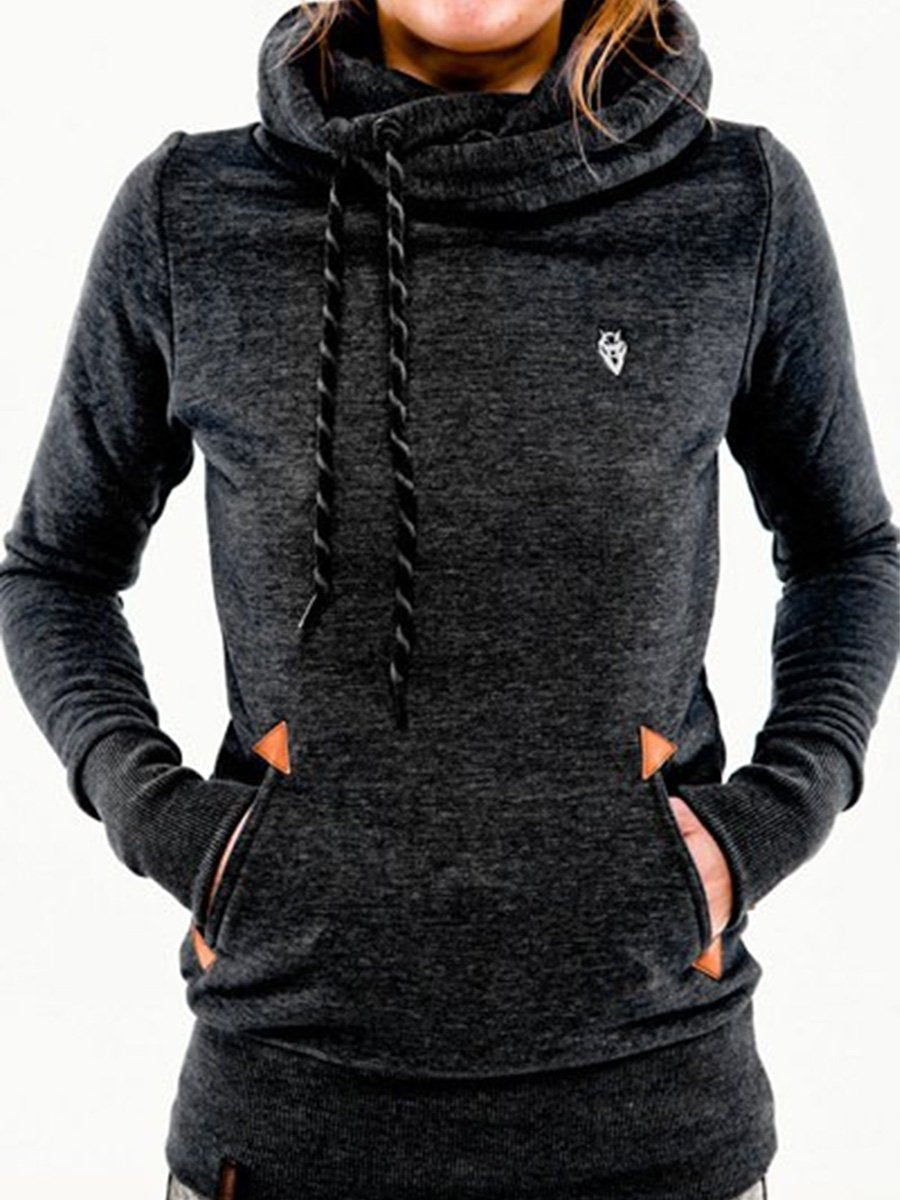 Canuck™| Fashion Hooded Long Sleeve Pocket Embroidery Hooded Fleece Sweatshirt