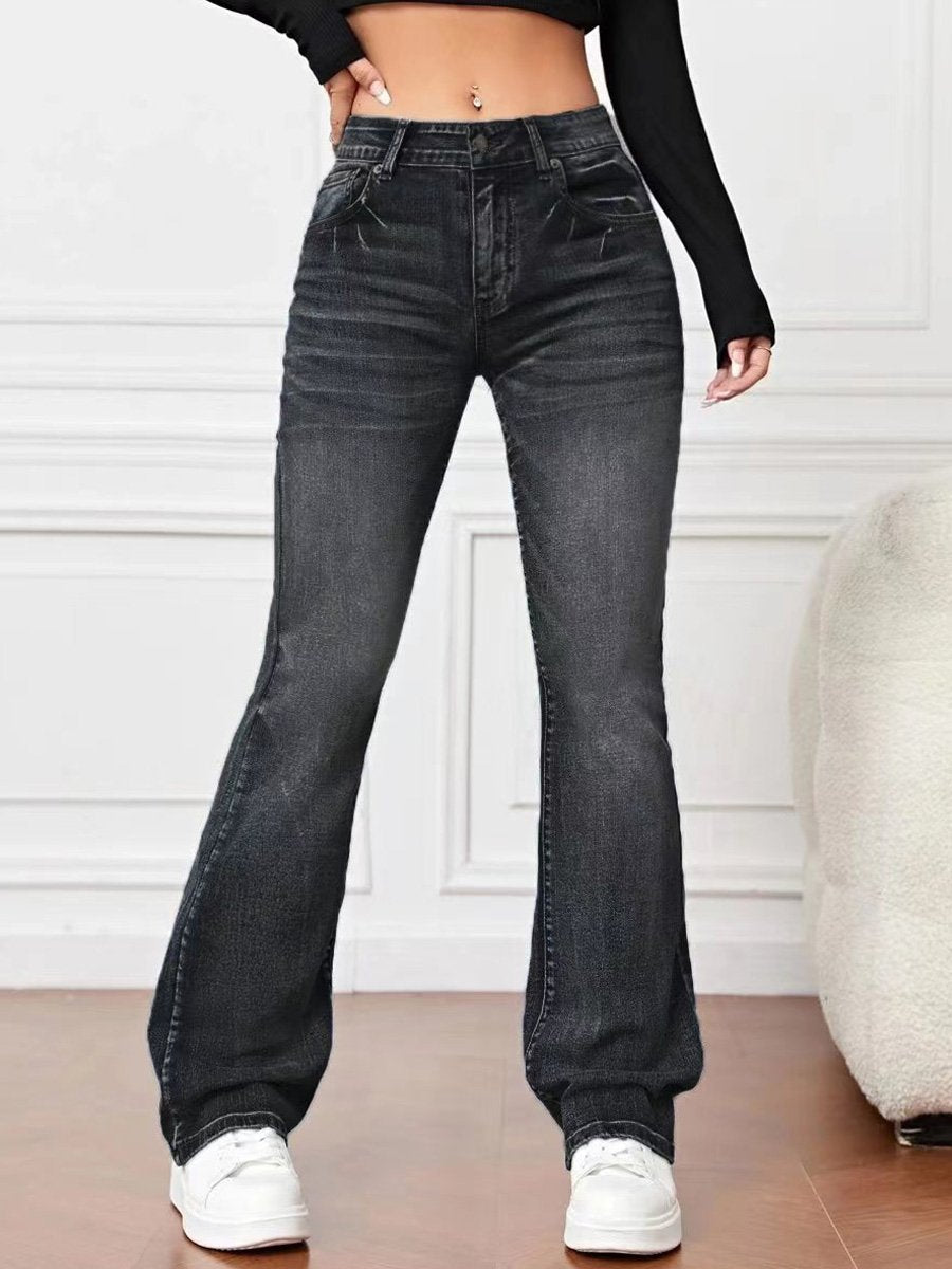 Canuck™| Fashionable and Versatile High Waist Bootcut Jeans