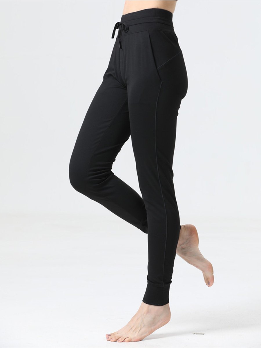 Canuck™| Casual Elastic High Waist Cuffed Sports Fitness Yoga Pants