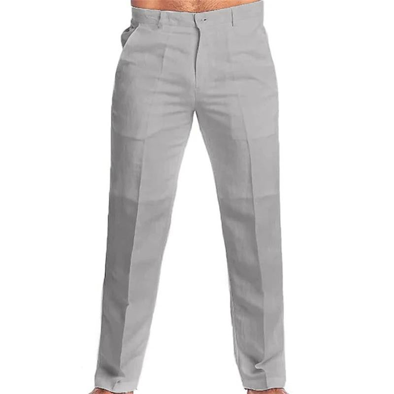 Canuck™| Solid Color Linen Blend Loose Casual Pants