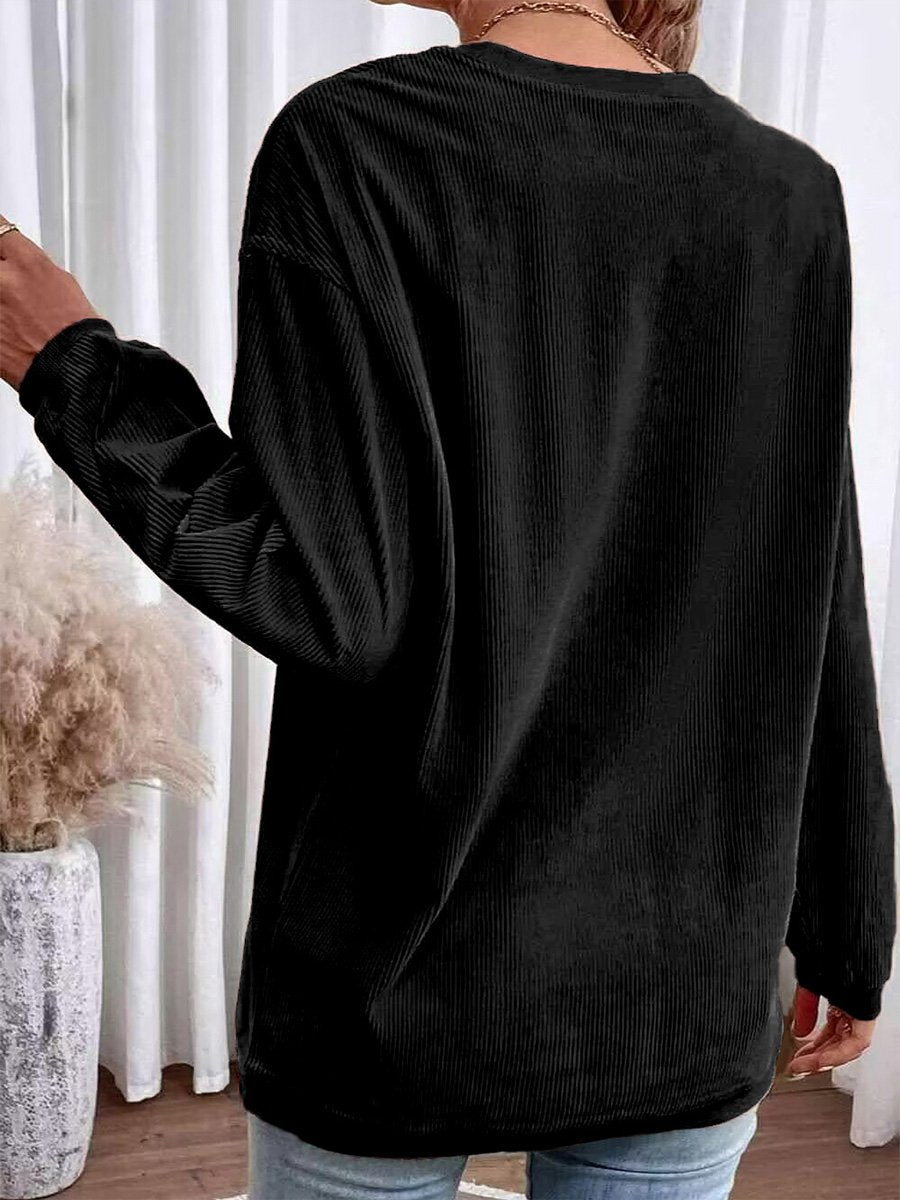 Canuck™| Casual and Comfortable Loose Round Neck Long Sleeve Sweatshirt