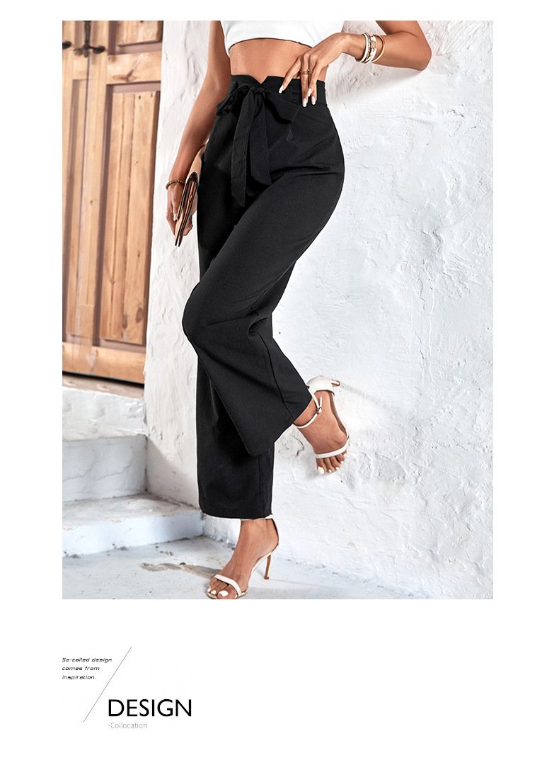 Canuck™| Belted Commuting High-waisted Wide-leg Pants for The Workplace 53110366