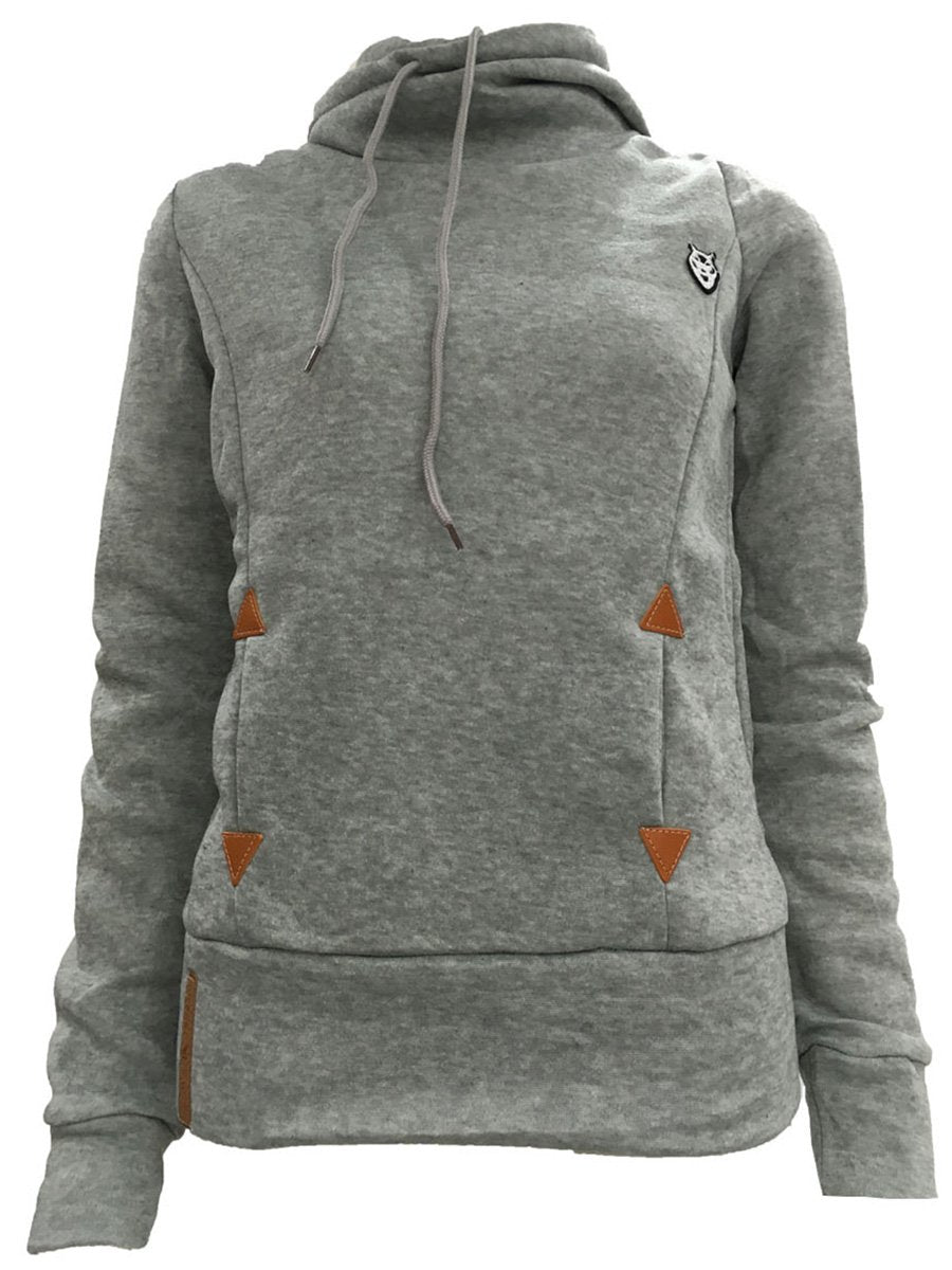 Canuck™| Fashion Hooded Long Sleeve Pocket Embroidery Hooded Fleece Sweatshirt
