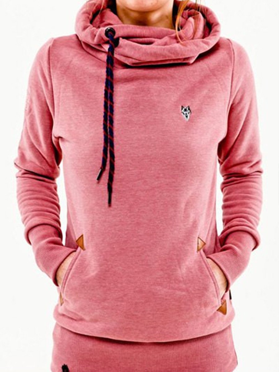 Canuck™| Fashion Hooded Long Sleeve Pocket Embroidery Hooded Fleece Sweatshirt