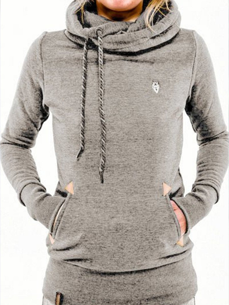 Canuck™| Fashion Hooded Long Sleeve Pocket Embroidery Hooded Fleece Sweatshirt