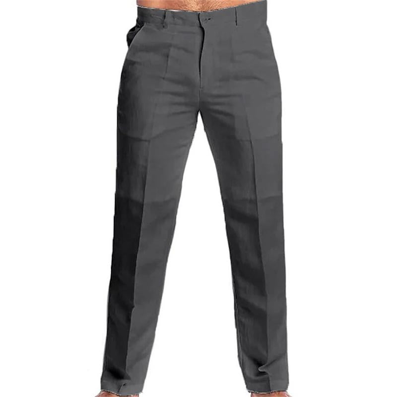 Canuck™| Solid Color Linen Blend Loose Casual Pants