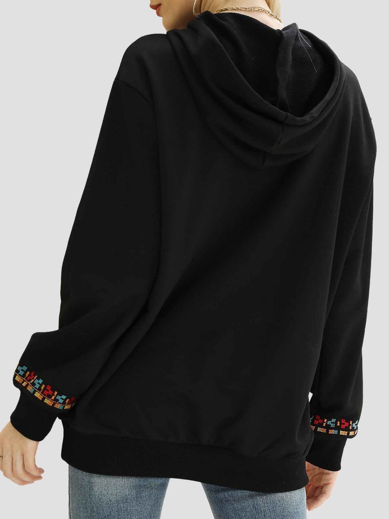 Canuck™| Chic Ethnic Handmade Embroidered Loose-fitting Hoodie