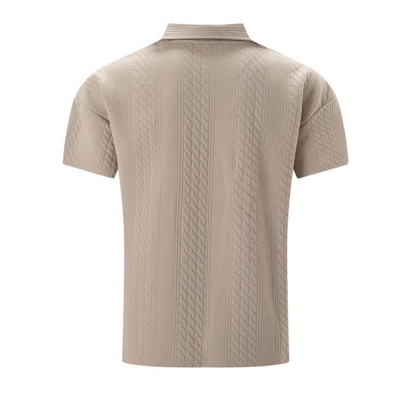 Canuck™| Jacquard Texture Short-Sleeved Polo Shirt