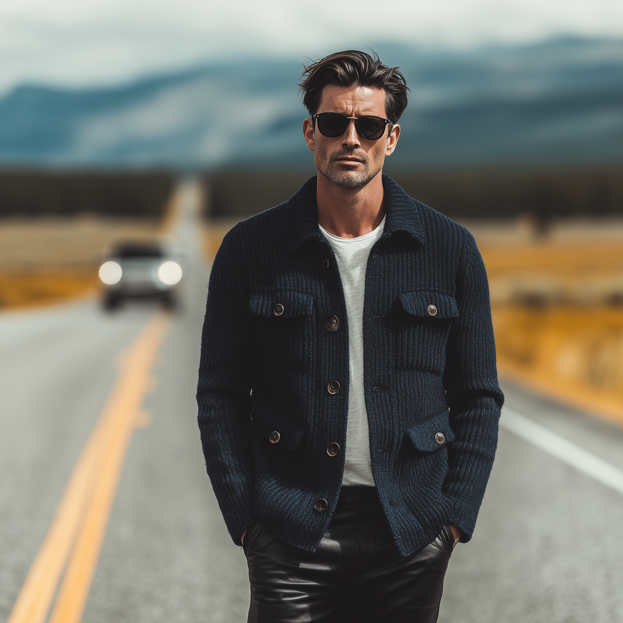 Canuck™| Classic Casual Multi-Pocket Lapel Knit Cardigan