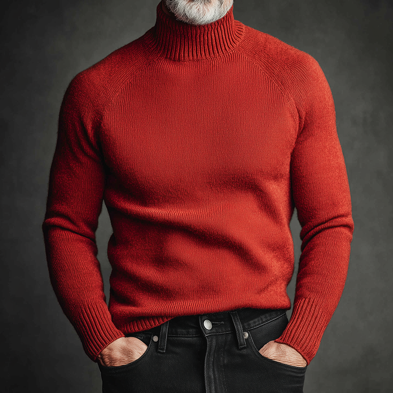 Canuck™| Retro Casual Solid Color Knitted Turtleneck Sweater