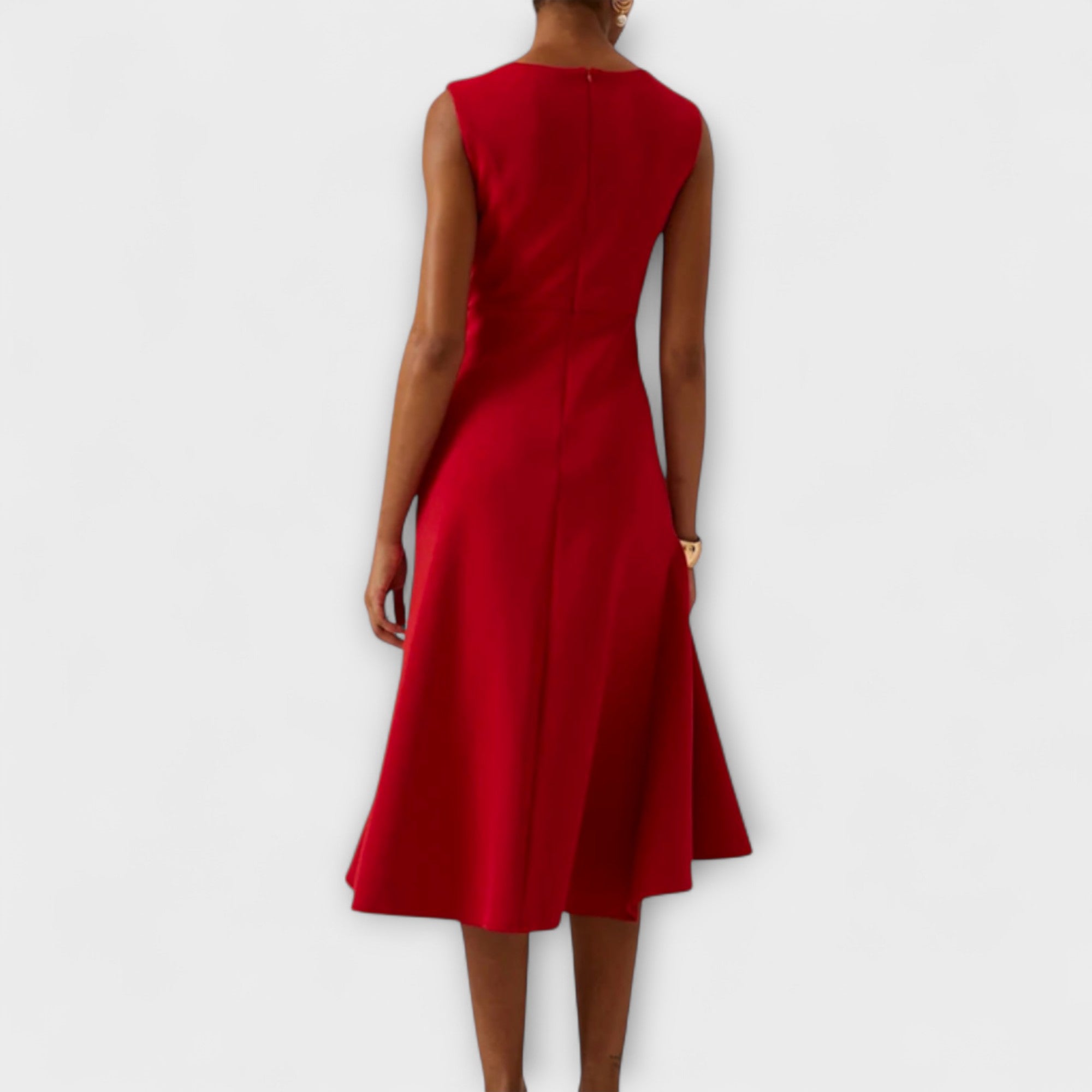 Canuck™|Draped Asymmetrical Midi Dress