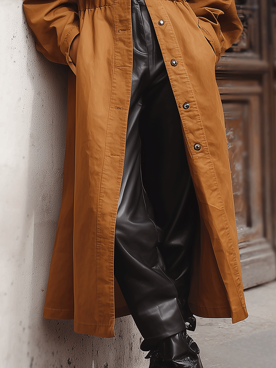 Canuck™| Casual Everyday Versatile Long Button Trench Coat