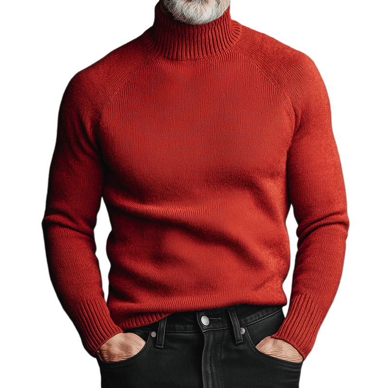Canuck™| Retro Casual Solid Color Knitted Turtleneck Sweater