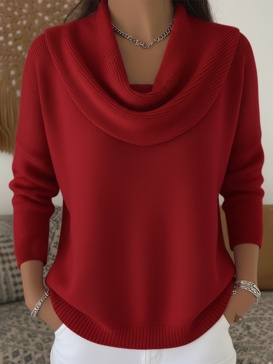 Canuck™| Stylish Cowl Collar Sweater
