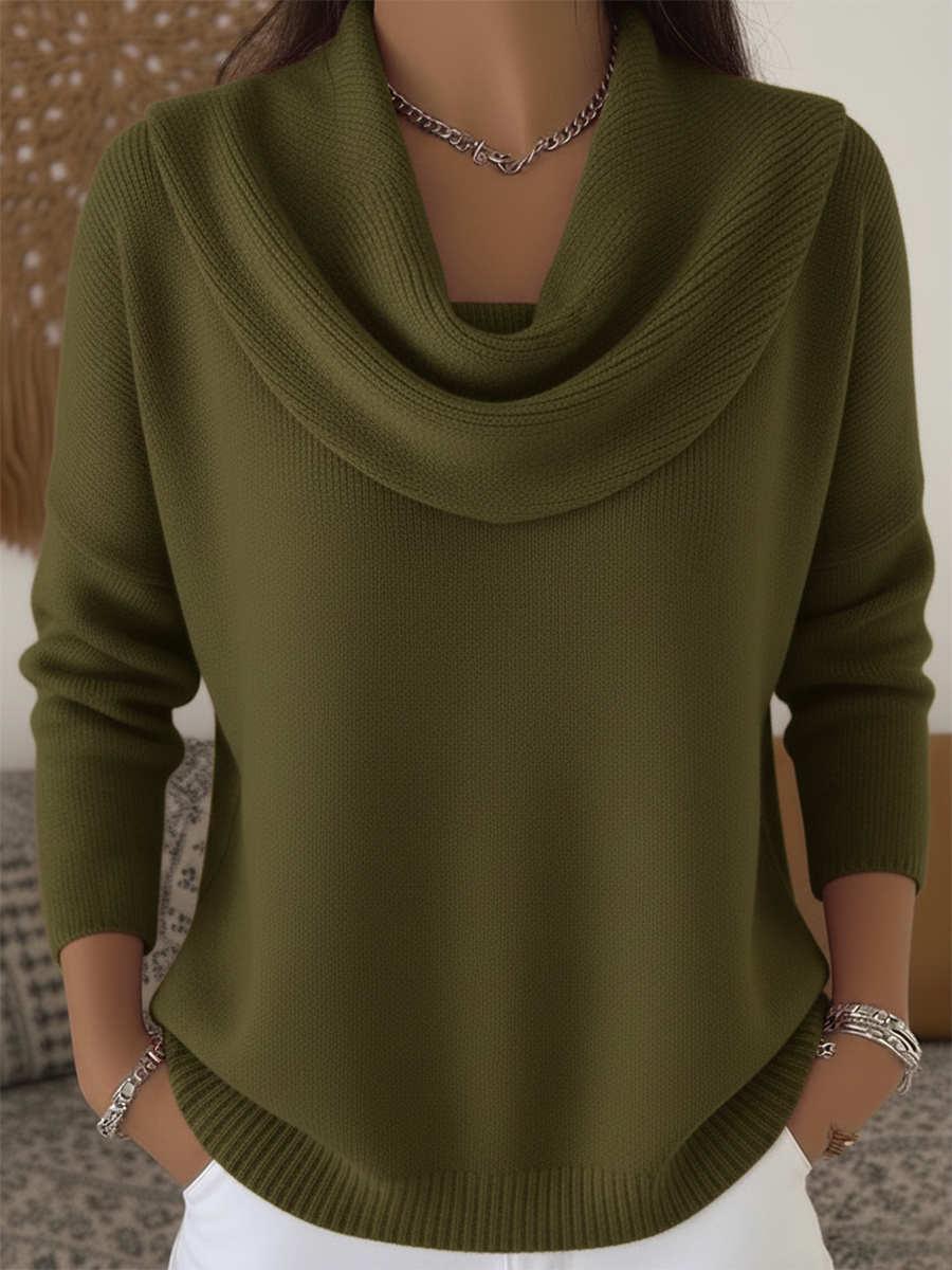 Canuck™| Stylish Cowl Collar Sweater