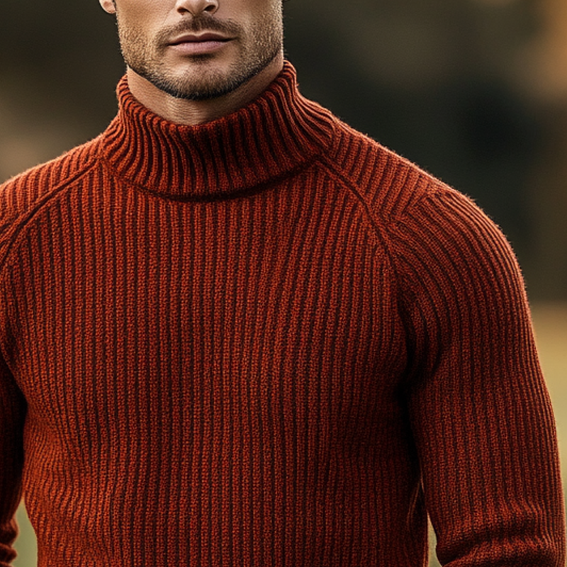 Canuck™| Solid Color Turtleneck Casual Sweater