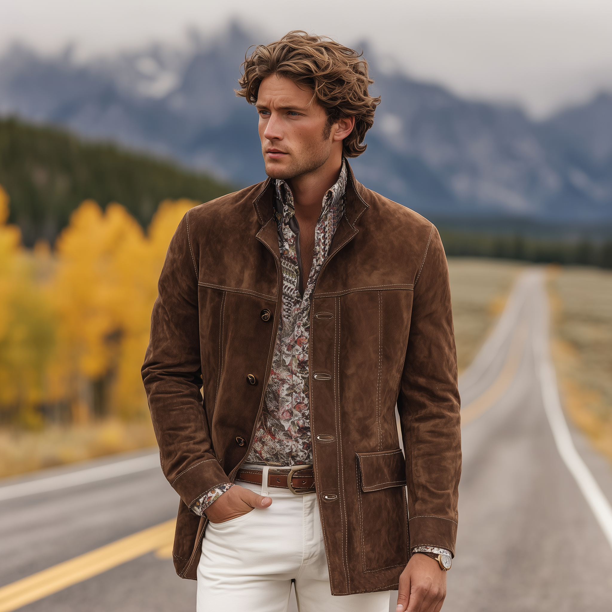 Canuck™| Classic Western Casual Tough Lapel Suede Jacket