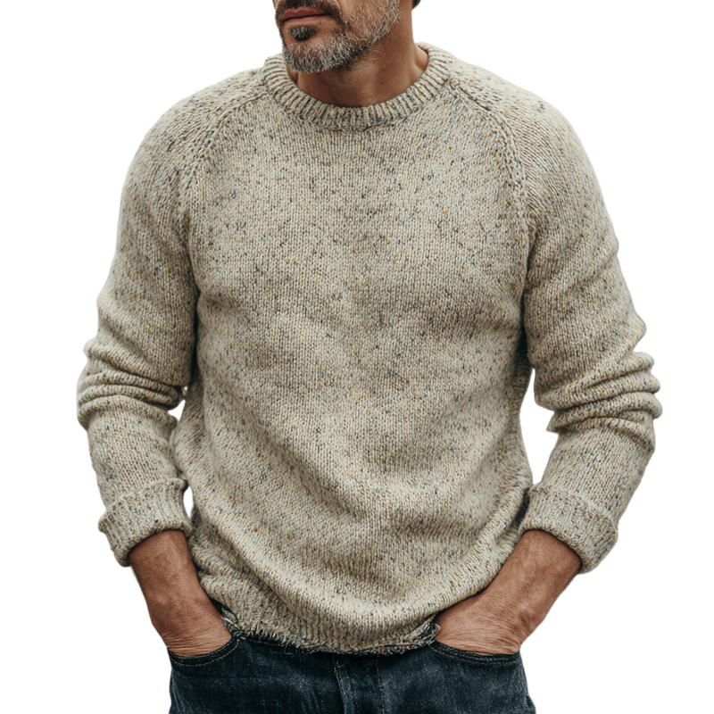Canuck™| Casual Round Neck Long Sleeve Knitted Pullover Sweater