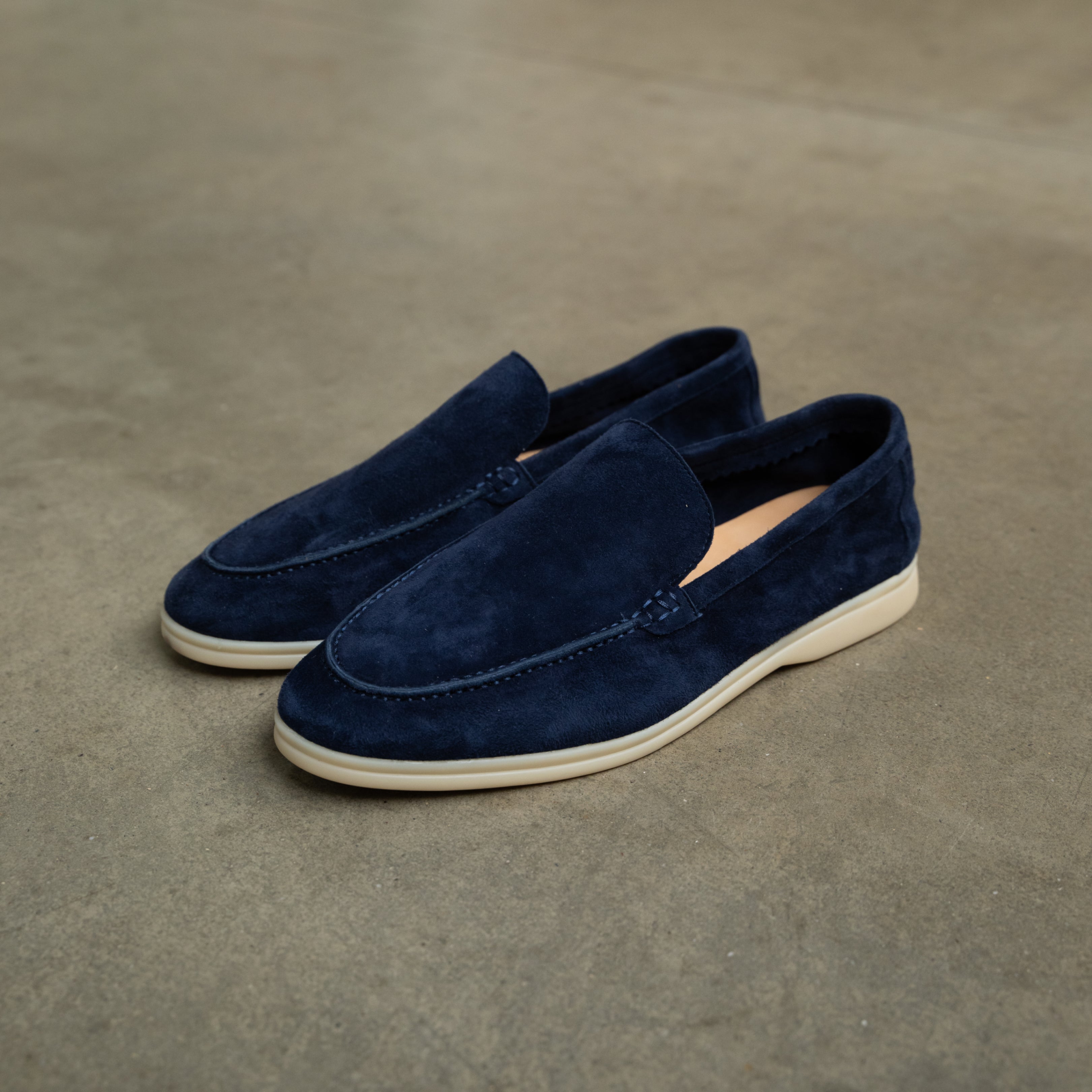 Canuck™| Elegant Navy Blue Loafers