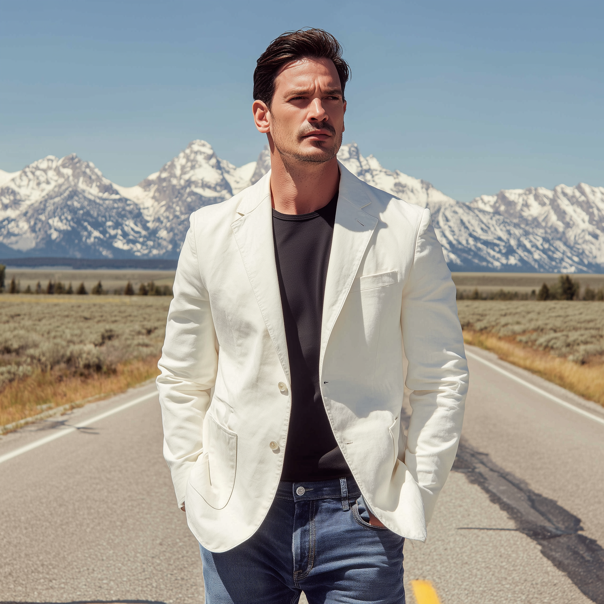 Canuck™| Classic Casual Solid Cotton Blend Single-breasted Blazer