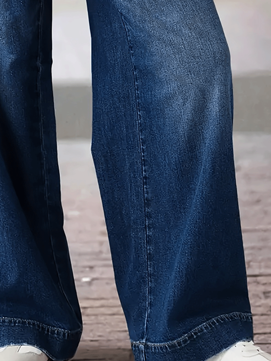 Canuck™| Stretch Straight Wide-Leg Jeans