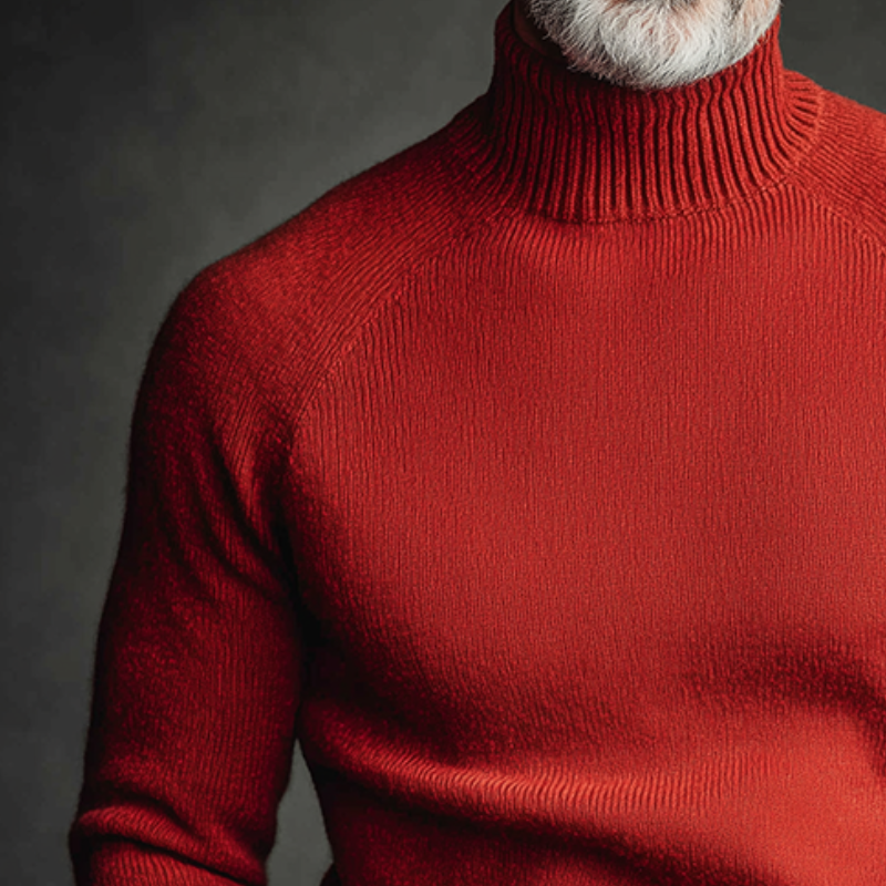 Canuck™| Retro Casual Solid Color Knitted Turtleneck Sweater