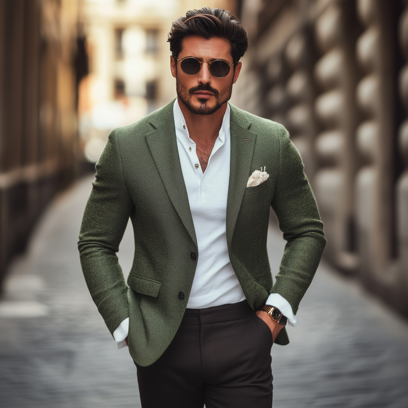 Canuck™| Vintage Elegant Tweed Notch Lapel Single-breasted Slim-fit Blazer