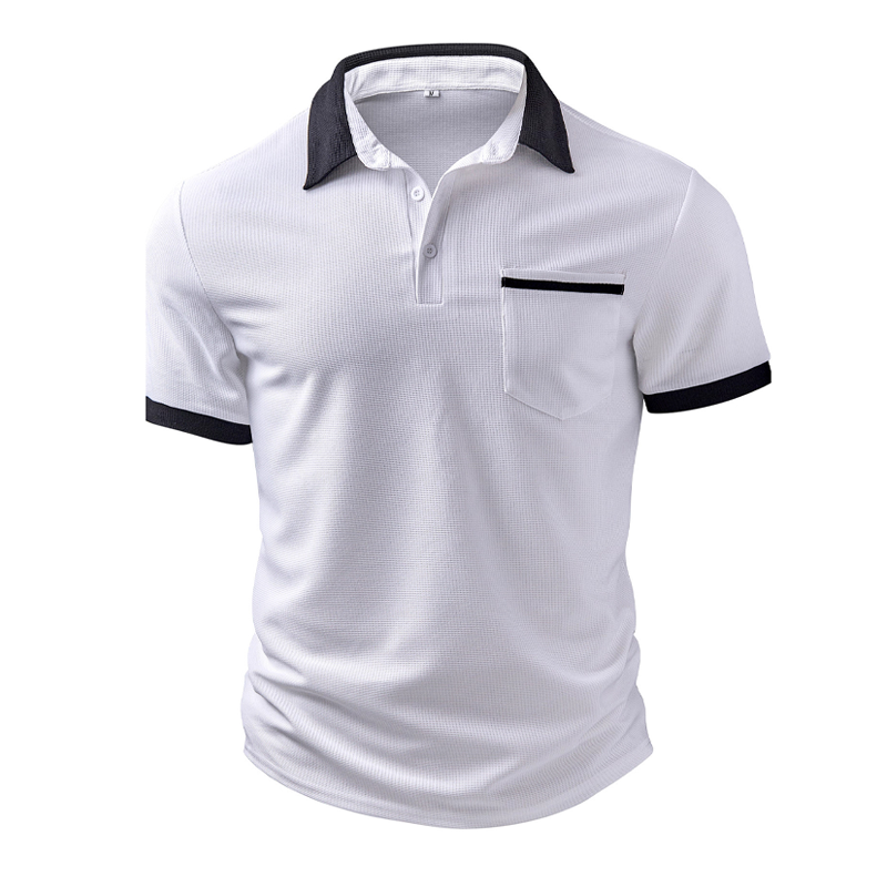 Canuck™| Colorblock Waffle Short Sleeve Polo Shirt