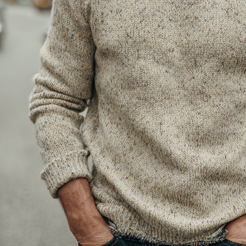 Canuck™| Casual Round Neck Long Sleeve Knitted Pullover Sweater