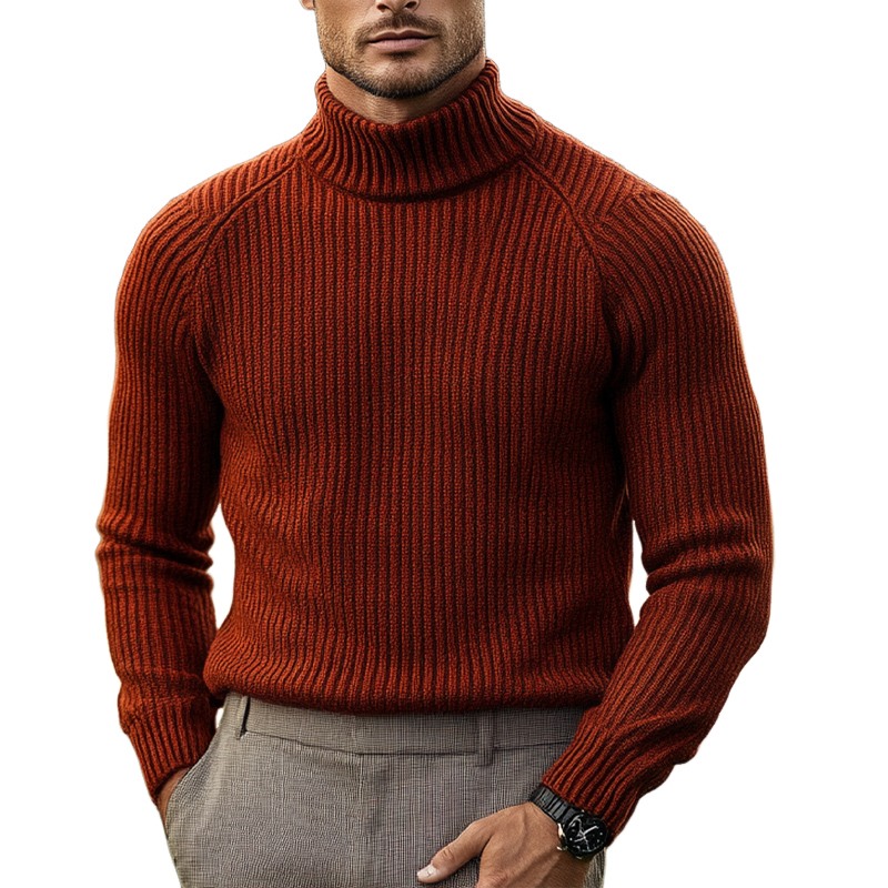 Canuck™| Solid Color Turtleneck Casual Sweater